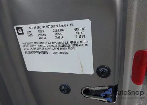 2006 Chevrolet Impala Lt from USA, damaged, VIN 2G1WT58K169150260